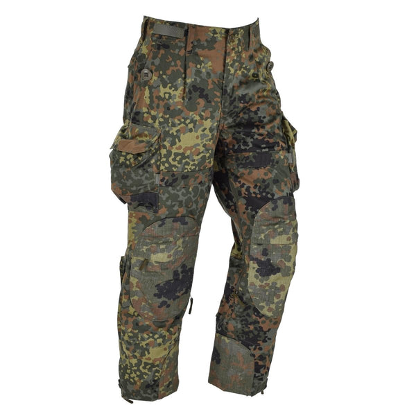 Leo Kohler KBS Flecktarn Camo Tactical Pants ha rinforzato i pantaloni per le truppe da combattimento