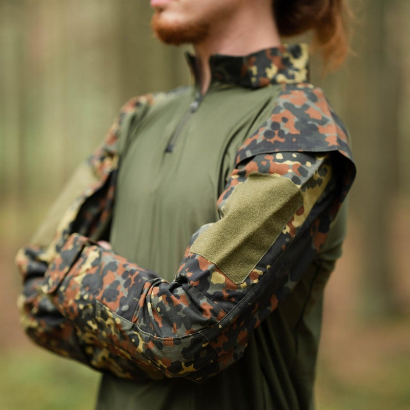 Marchio mfh camicie in stile militare statunitense flecktarn camo da combattimento tattico nuovo