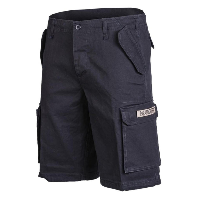 Mil-Tec Brand Army Style Prelavinata Black Moleskin Shorts leggero paracadutisti