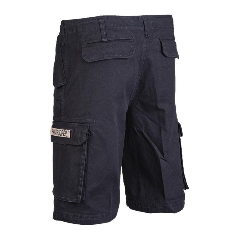 Mil-Tec Brand Army Style Prelavinata Black Moleskin Shorts leggero paracadutisti