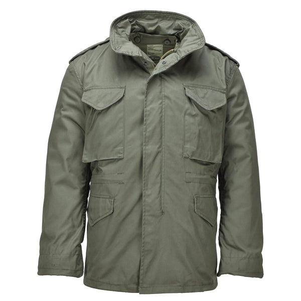 Mil-TEC PARKA M65 Giacca in stile esercito USA STACHIBILE THERMO LINER HIDDEN CHOOD OD