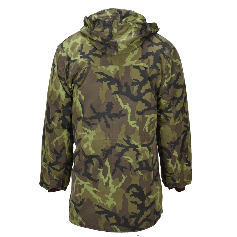 Giacca in stile parka militare ceco originale Linning Fux Fur M95 Camouflage