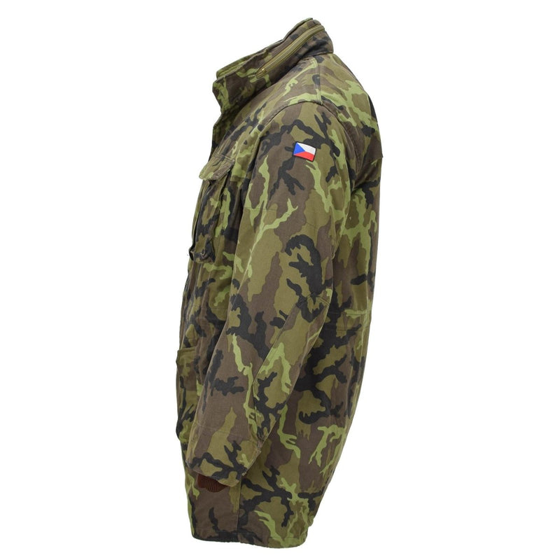 Giacca in stile parka militare ceco originale Linning Fux Fur M95 Camouflage