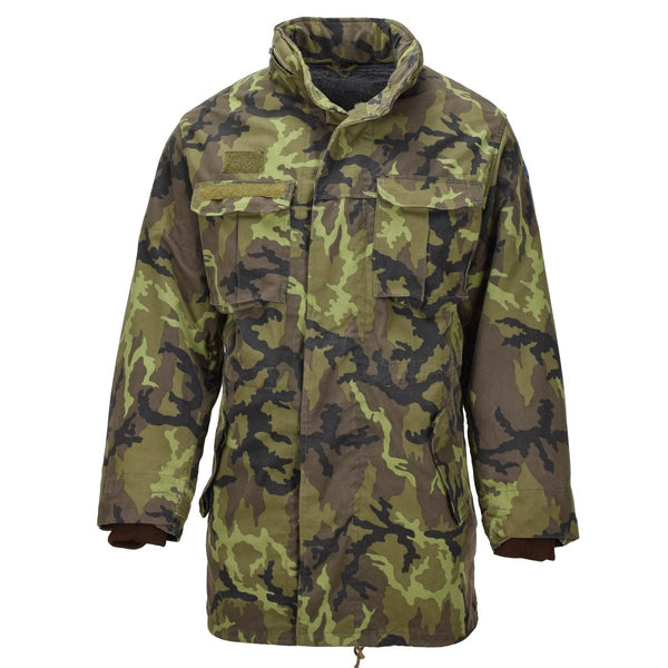 Giacca in stile parka militare ceco originale Linning Fux Fur M95 Camouflage