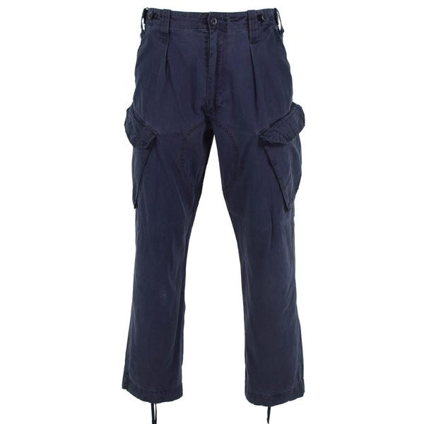 Pantaloni cargo militari britannici originali pantaloni da lavoro blu royal blu colore