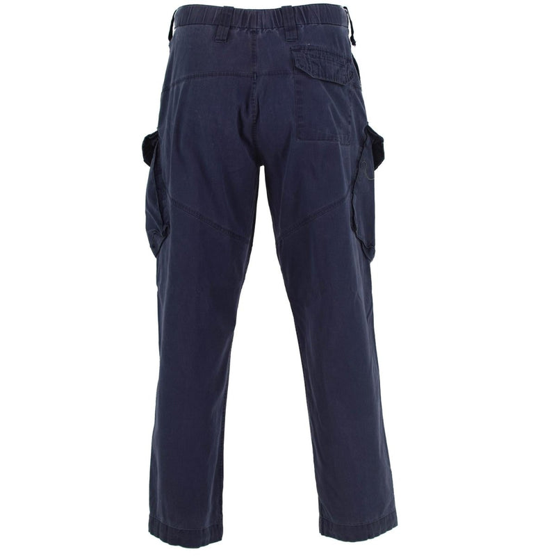 Pantaloni cargo militari britannici originali pantaloni da lavoro blu royal blu colore