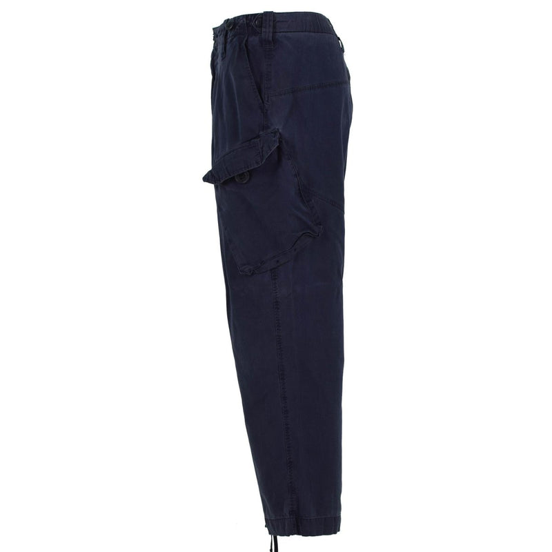 Pantaloni cargo militari britannici originali pantaloni da lavoro blu royal blu colore