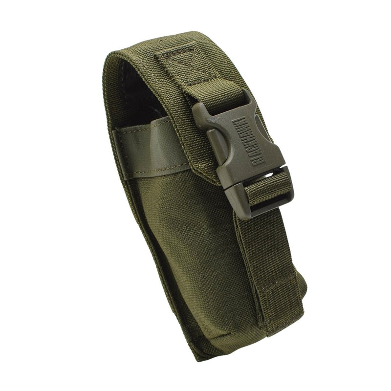 Testa di torcia militare britannica originale MOLLE Holder Oliva dell'esercito tattico