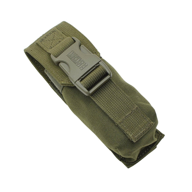 Testa di torcia militare britannica originale MOLLE Holder Oliva dell'esercito tattico