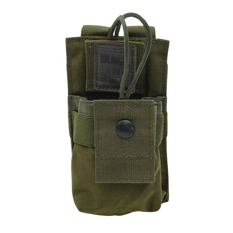 Casca radiofonica militare British GPS originale MOLLE BASS NYLON BASSO FOCHIO OLIVE