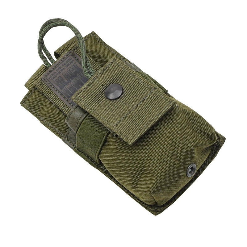 Casca radiofonica militare British GPS originale MOLLE BASS NYLON BASSO FOCHIO OLIVE