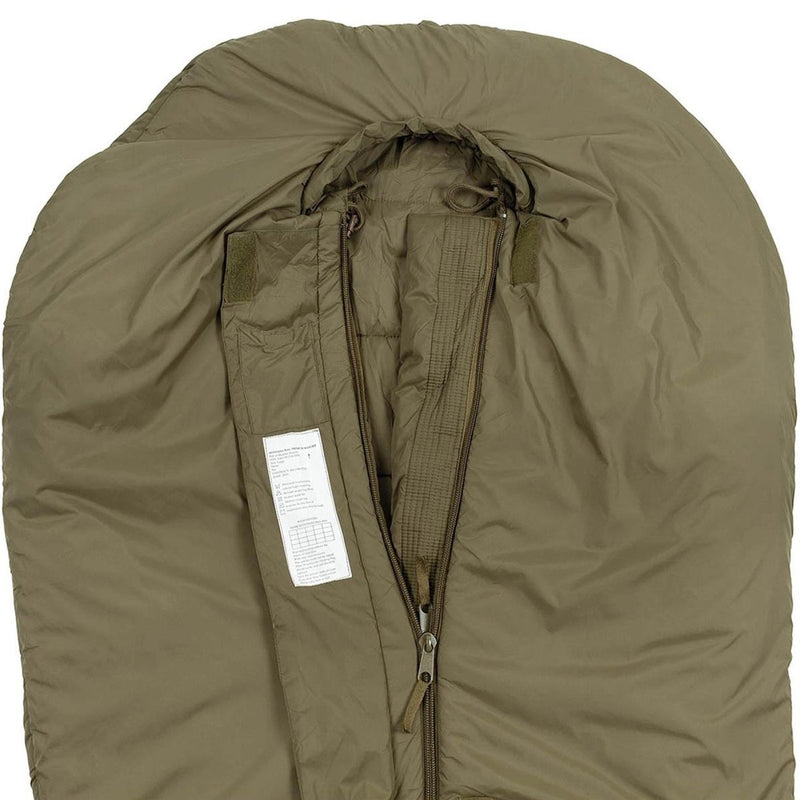 Comfort originale di compressione del sacco militare britannico del sacco militare -15 ° C oliva