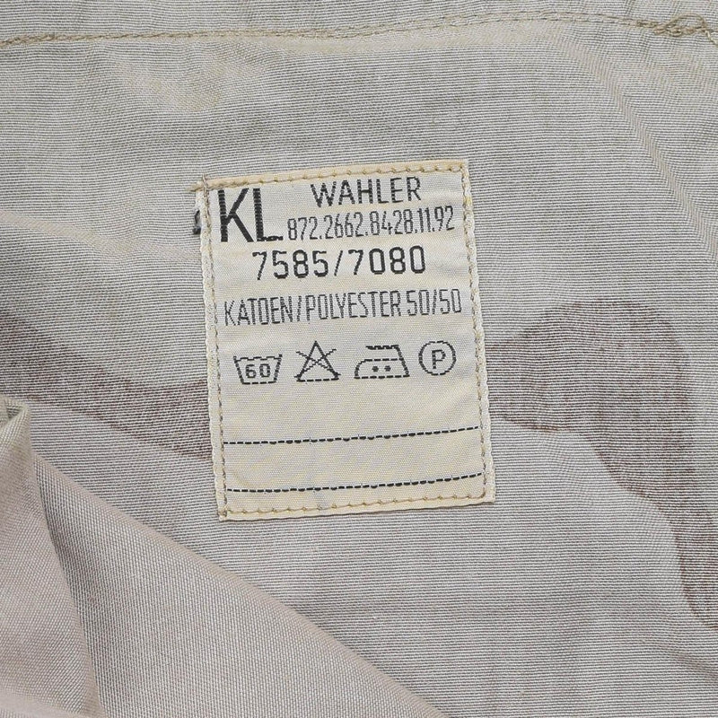 Pants di campo militare olandese originali taglie da carico camuffato deserto