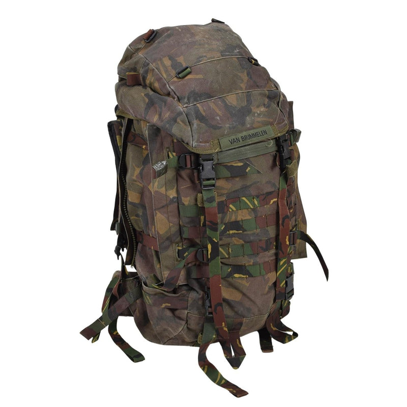 Zaino tattico militare olandese originale 60L MOLLE LOOPS DPM WOODLAND CAMO