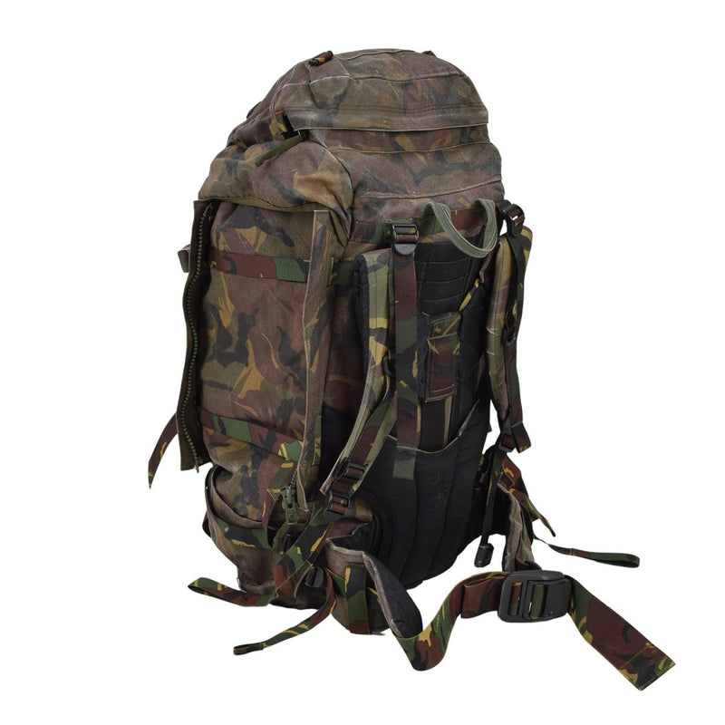 Zaino tattico militare olandese originale 60L MOLLE LOOPS DPM WOODLAND CAMO