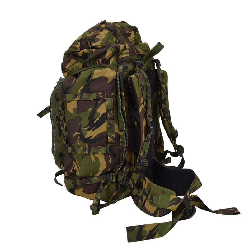 Zaino tattico militare olandese originale 60L MOLLE LOOPS DPM WOODLAND CAMO