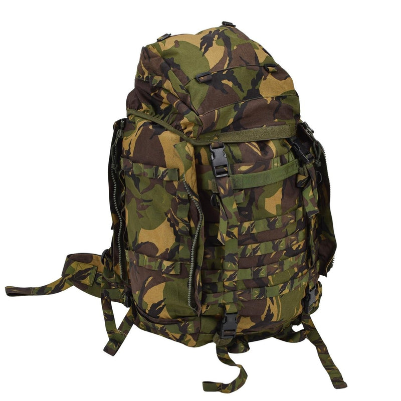 Zaino tattico militare olandese originale 60L MOLLE LOOPS DPM WOODLAND CAMO