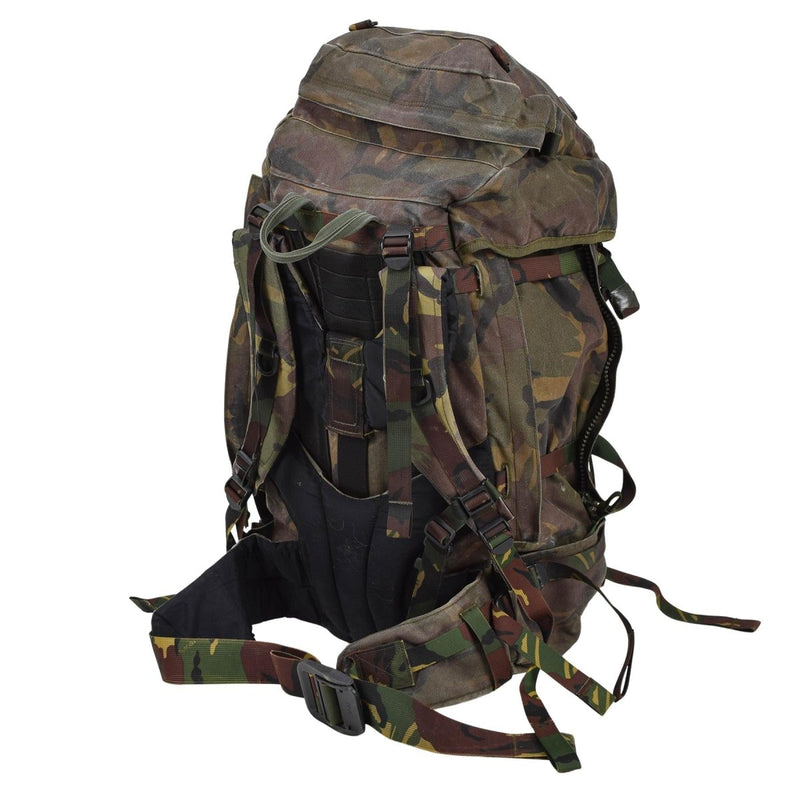 Zaino tattico militare olandese originale 60L MOLLE LOOPS DPM WOODLAND CAMO