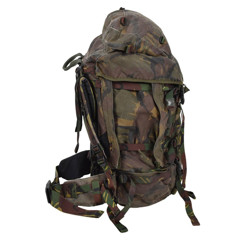 Zaino tattico militare olandese originale 60L MOLLE LOOPS DPM WOODLAND CAMO