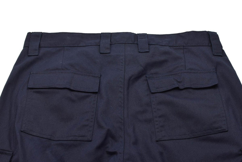 Pantaloni militari olandesi originali uomini uomini rinforzati ginocchia tasche cargo blu