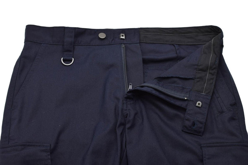 Pantaloni militari olandesi originali uomini uomini rinforzati ginocchia tasche cargo blu