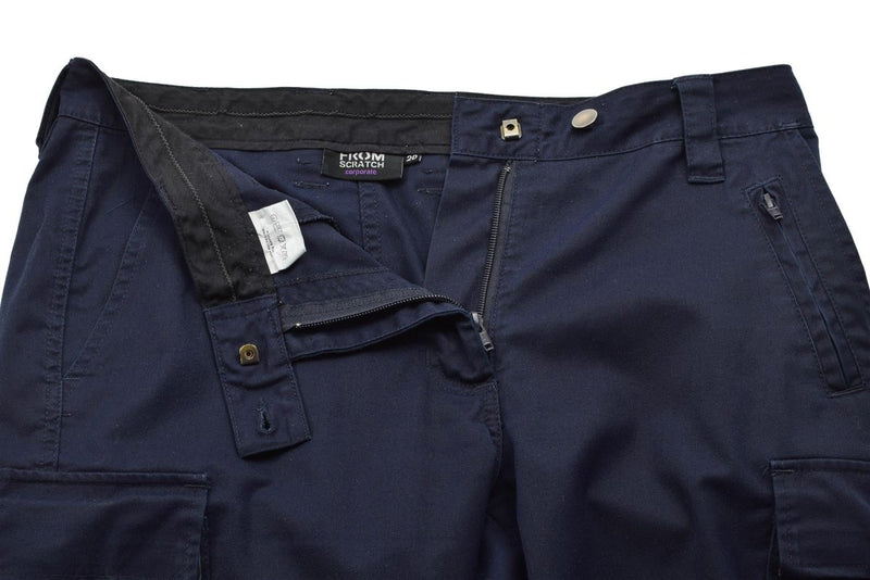 Pants di lavoro militare olandese originali Donne Rinforzate le ginocchia di carico blu blu