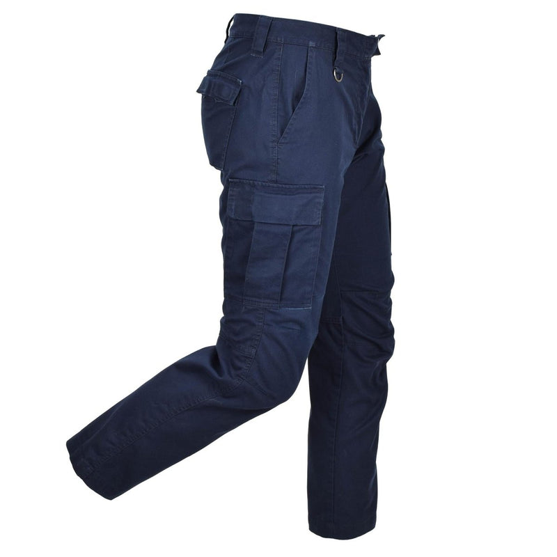 Pants di lavoro militare olandese originali Donne Rinforzate le ginocchia di carico blu blu