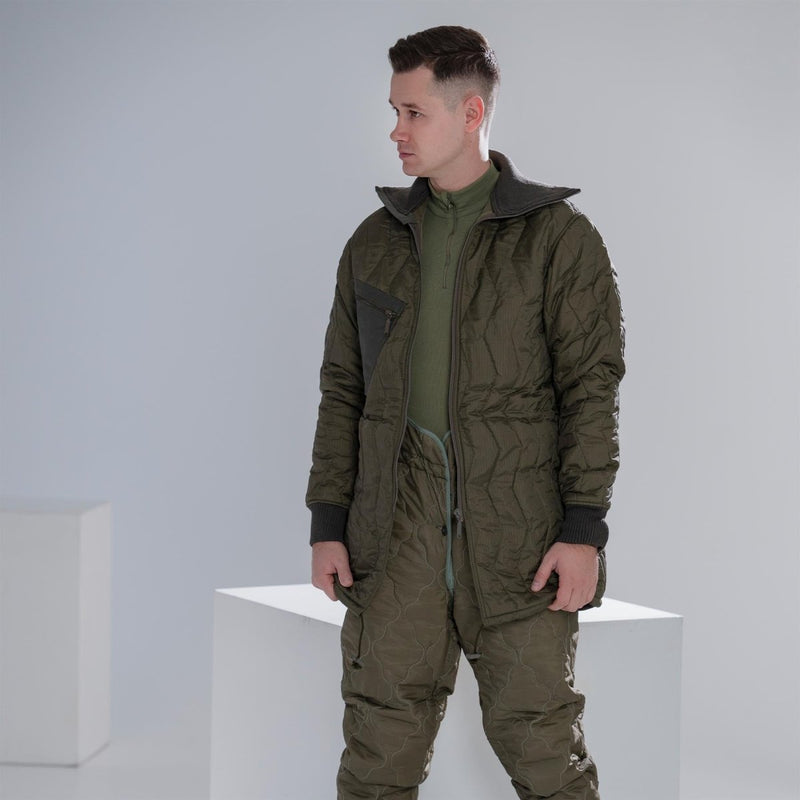 Giacca da campo dell'esercito tedesco originale parka trapunta di rivestimento militare inverno nuovo inverno