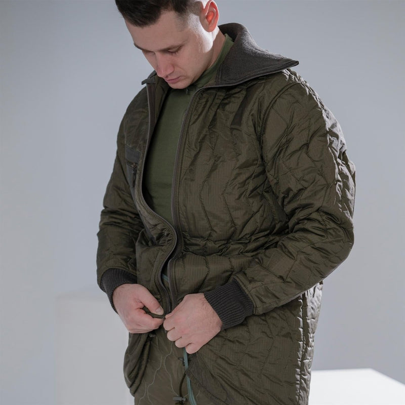 Giacca da campo dell'esercito tedesco originale parka trapunta di rivestimento militare inverno nuovo inverno