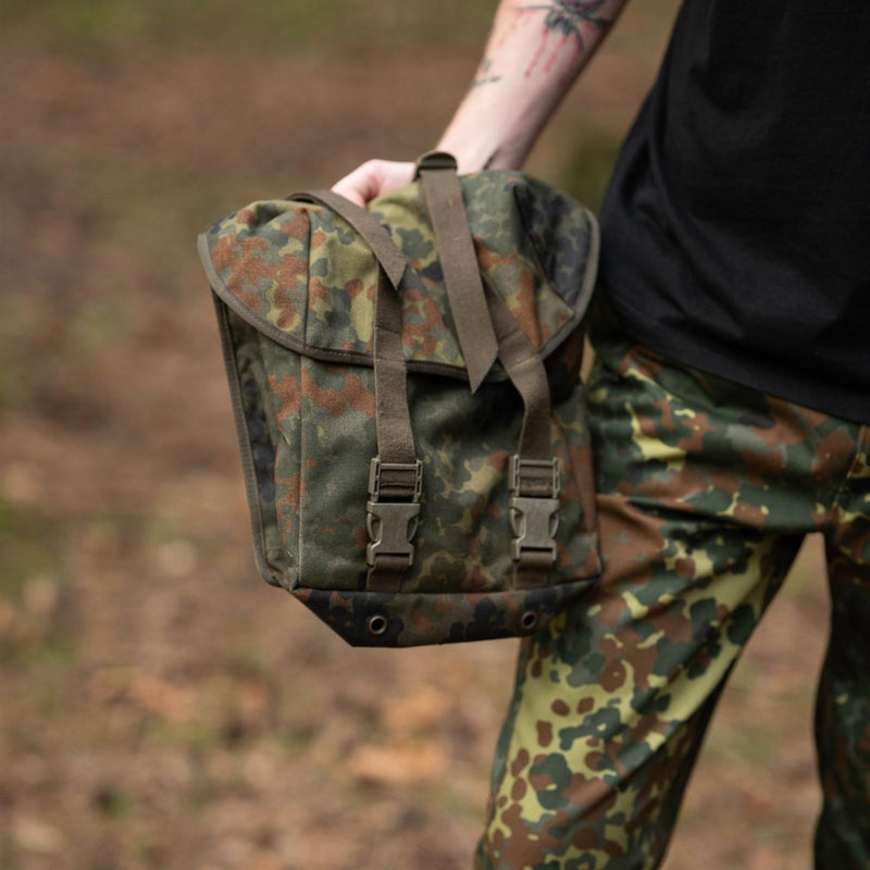 Originale Terman Army Flecktarn Camo Combat Bag Sistema di cinghia militare Sistema