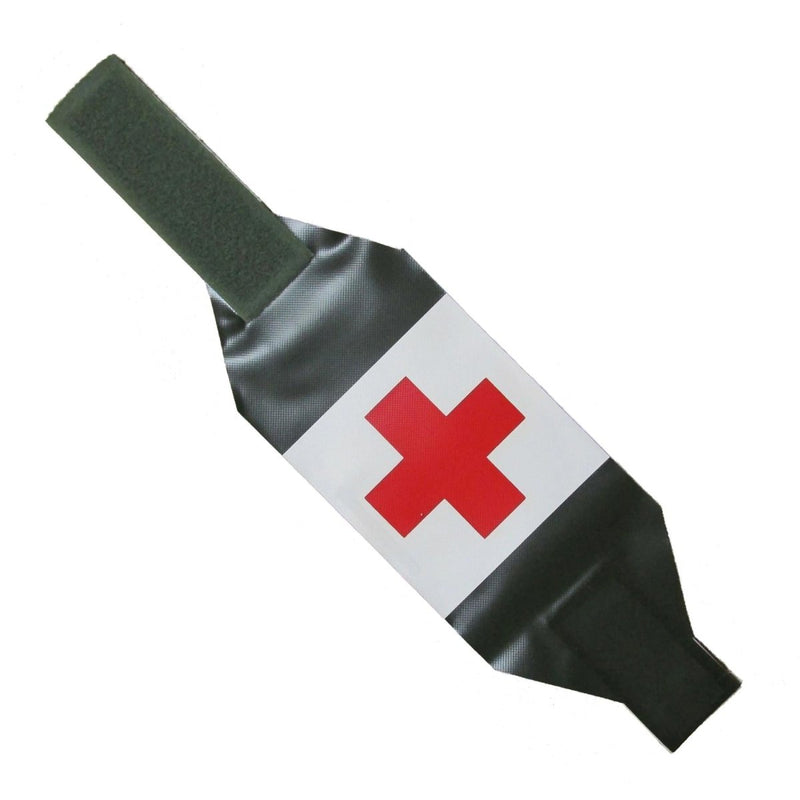 Croce di bracciale militare svedese originale Croce rossa Regolabile cinghia in velcro