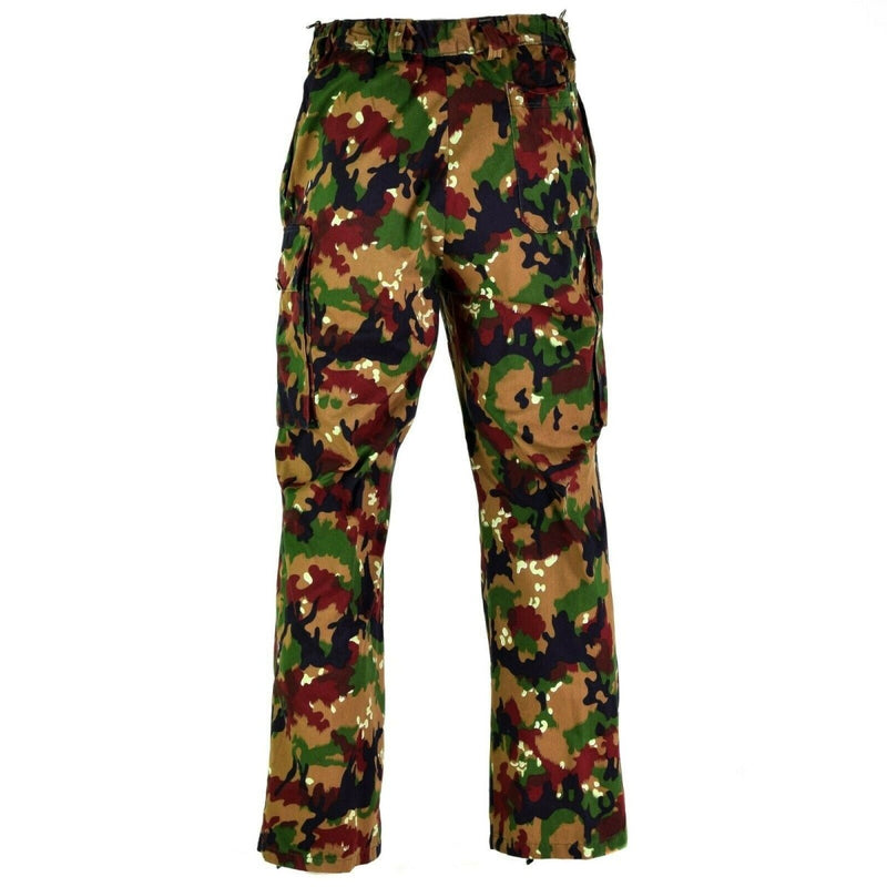 Pantaloni dell'esercito svizzero originali M83 Combat Alpenflage Cime Field Pantaloni Nuovi