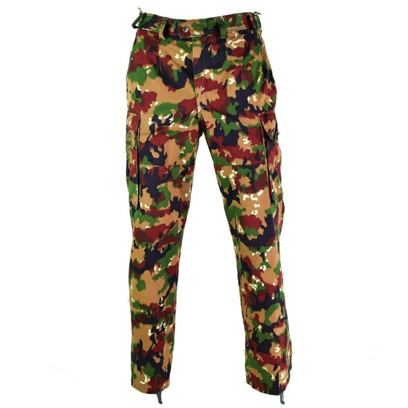 Pantaloni dell'esercito svizzero originali M83 Combat Alpenflage Cime Field Pantaloni Nuovi