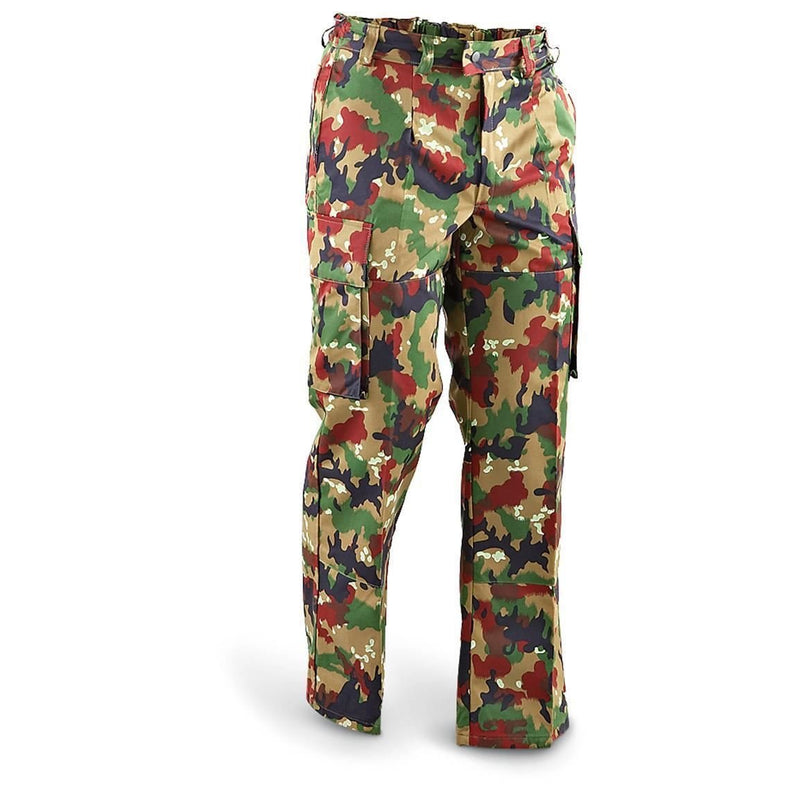 Pantaloni dell'esercito svizzero originali M83 Combat Alpenflage Camo Pantaloni Svizzera