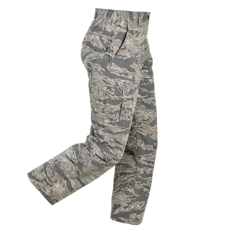 Pantaloni di campo militare degli Stati Uniti originali donne strappati stop Abu Digital Tiger Stripe Camo