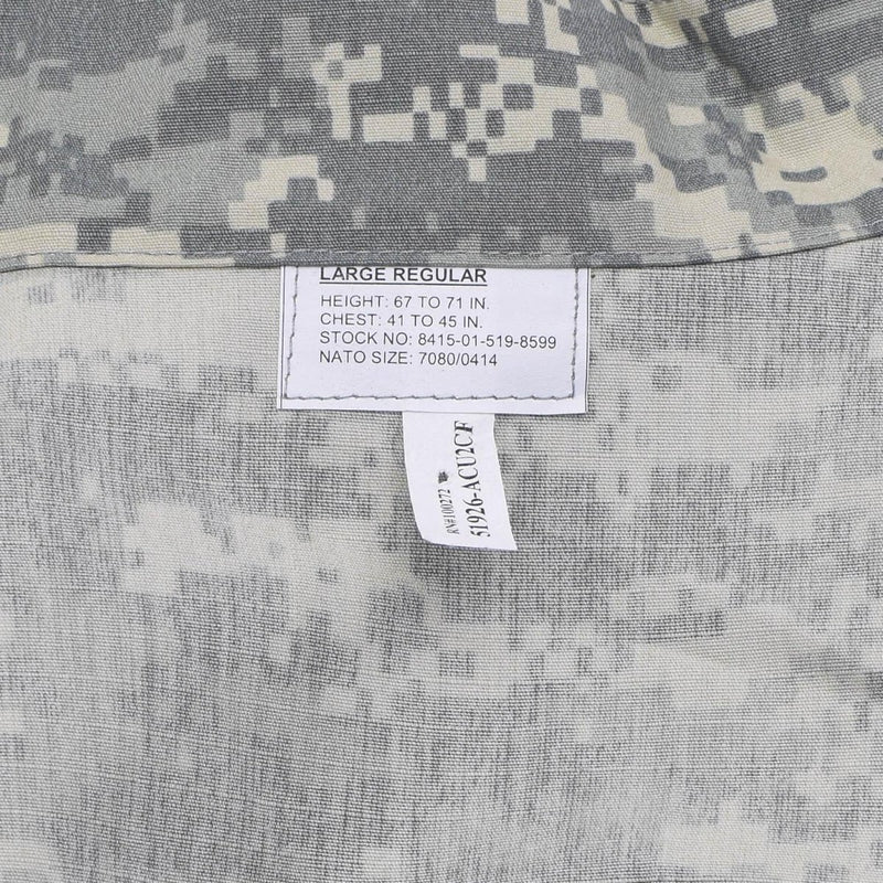 Giacca di uniforme militare degli Stati Uniti originale ACU Mimetica digitale ACU