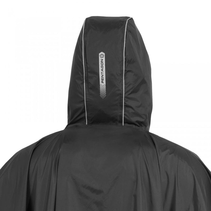 Pentagon CloudBurst Poncho Packo Dettagli riflettenti traspiranti