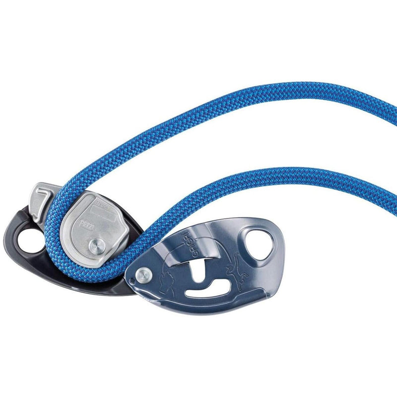 PETZL GRIRI ASSEGLIATO ASSICURA A BASSE DI RAPPIA DI BRACKE ATTREZZATURE ALLUMINIO BLU