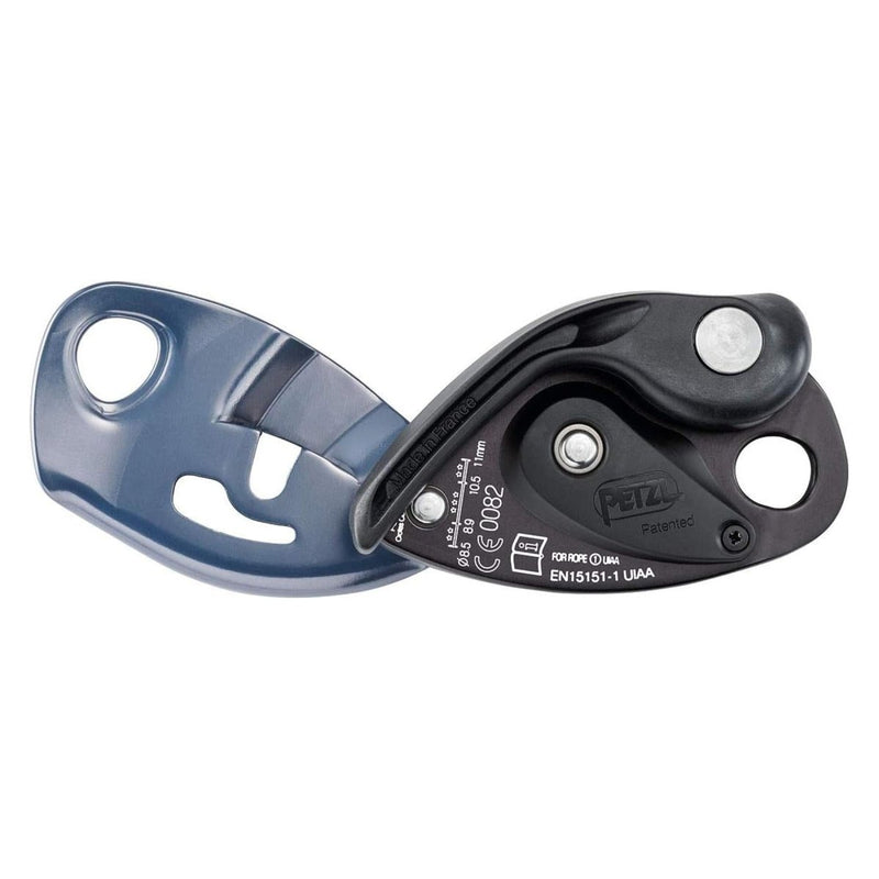 PETZL GRIRI ASSEGLIATO ASSICURA A BASSE DI RAPPIA DI BRACKE ATTREZZATURE ALLUMINIO BLU