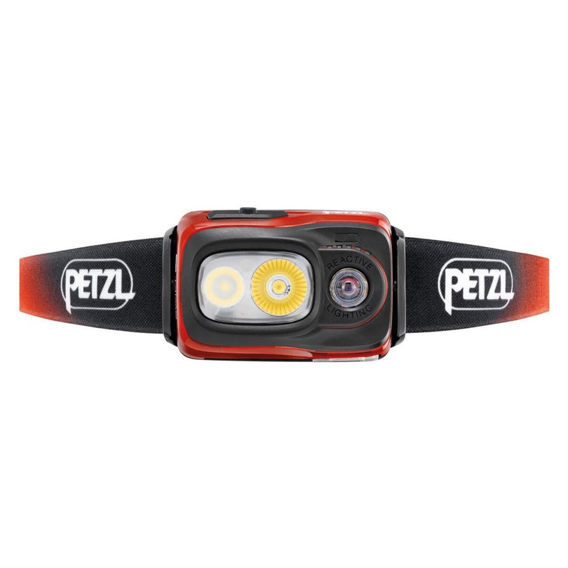 PETZL SWIFT RL Testa della testa 1100 Arancia resistente all'acqua ricaricabile del lume