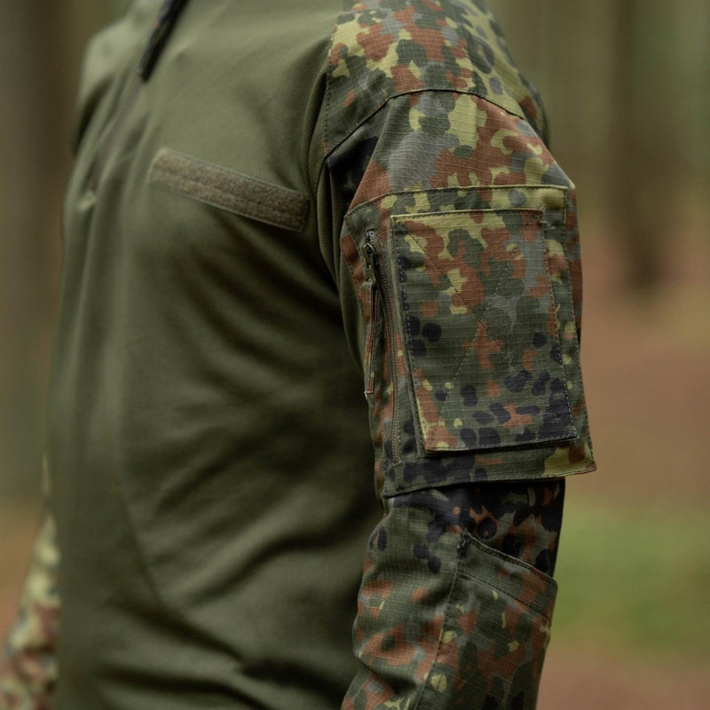 Marca tacgear camicie tedesche in stile esercito truppe biancheria intima flecktarn camo