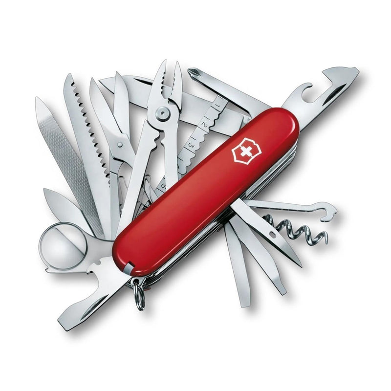 Victorinox Swiss Champ Multi Tool Knife 33 Funzioni in acciaio inossidabile manico rosso