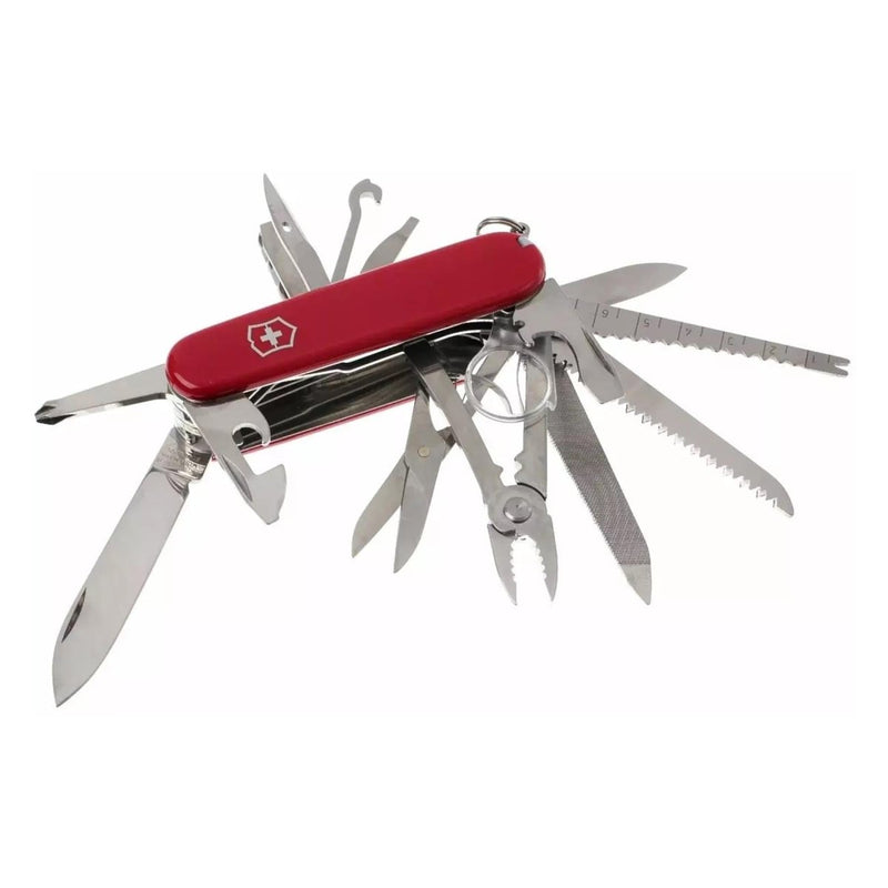 Victorinox Swiss Champ Multi Tool Knife 33 Funzioni in acciaio inossidabile manico rosso