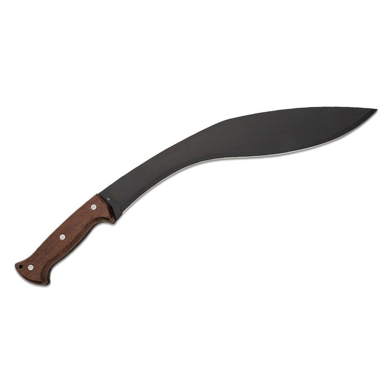 kukri shape survival machete 420 steel black coating