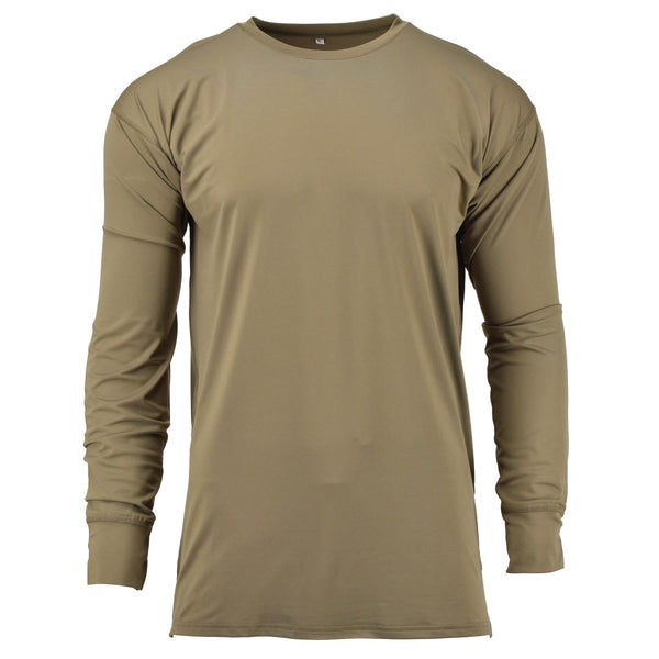 Thermal undershirt original British military shirts brown breathable lightweight athletic fit comfortable and durable