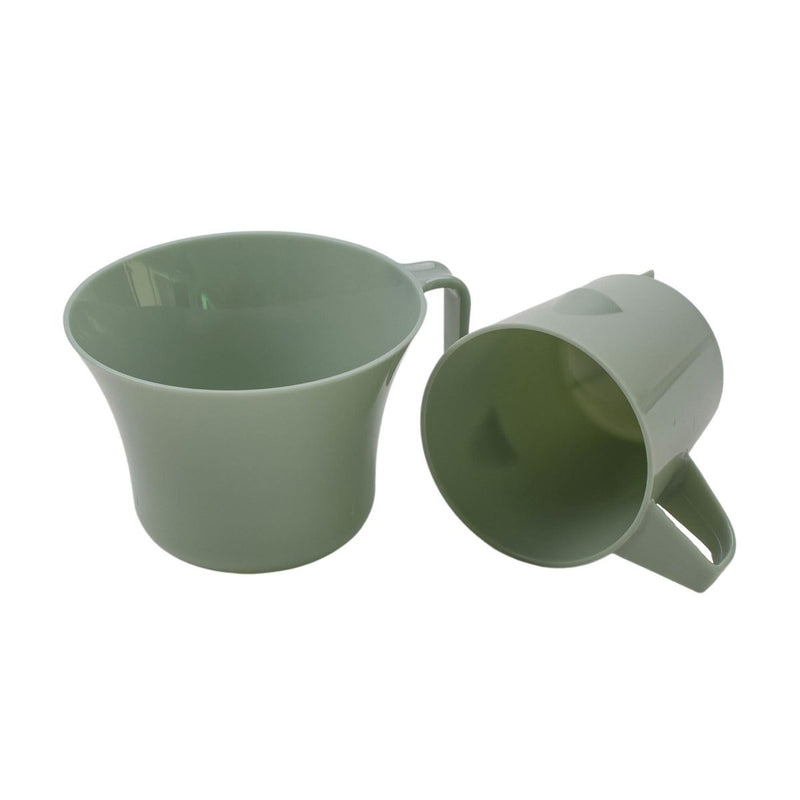 Full eating utensil set original German military set cutley two cups plastic backpacking