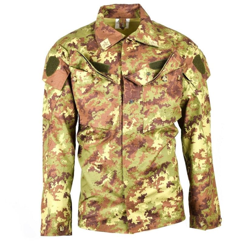 Italian army combat field ripstop jacket vegetato camouflage ACU jacket long sleeve shirts