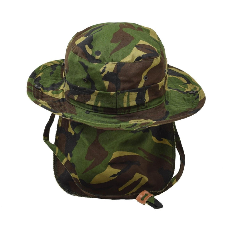 Dutch military panama hat neck flap tactical DMP woodland camouflage boonie