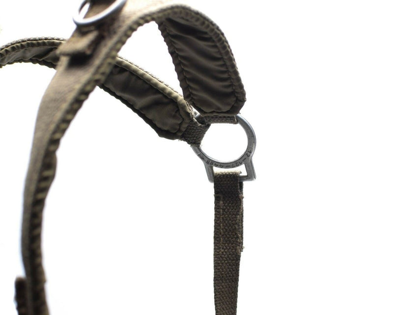 Original vintage German Army Y-Straps Field belt suspenders harness bag tactical belt metal buckle D-ring