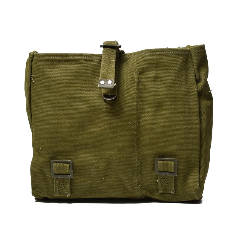 Romanian army carrying bag military surplus green shoulder strap haversack traveling hiking